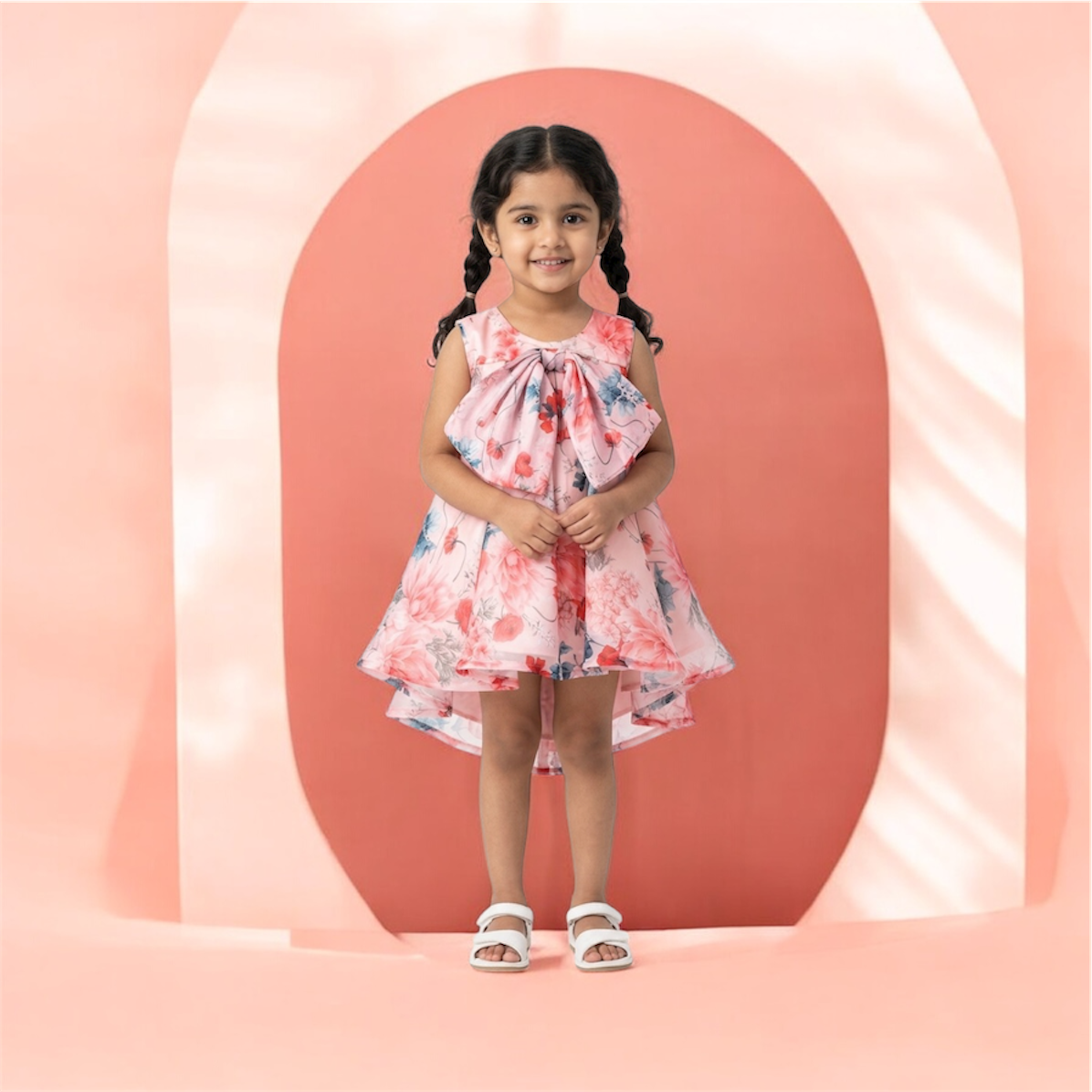 Peach Organza Dress