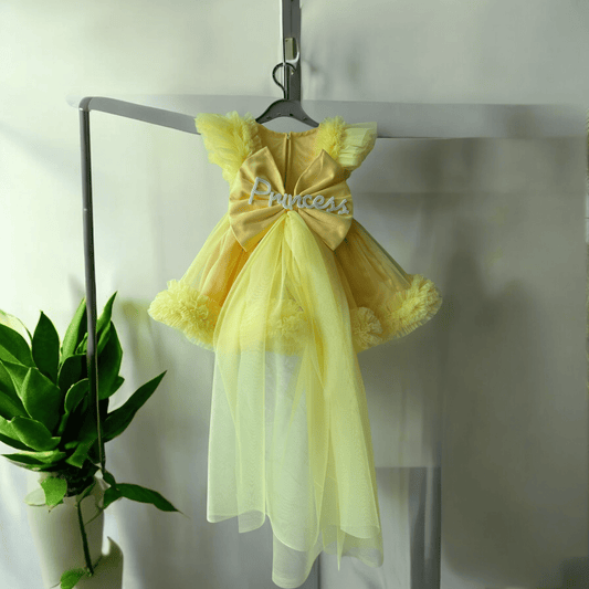 Lemon yellow Princess Dress