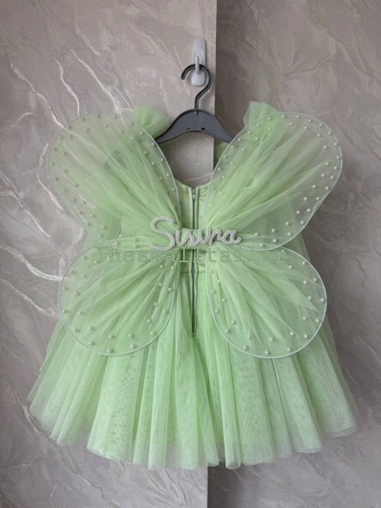 Jungle Fairy Dress In Mint Green