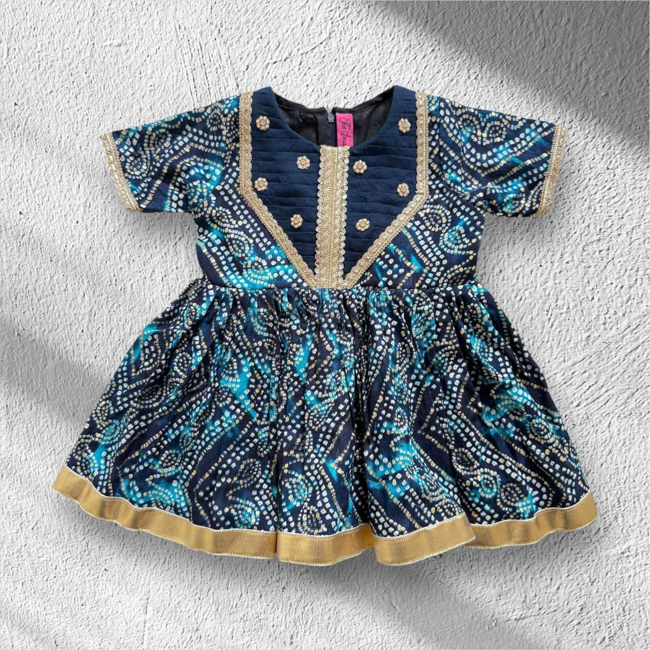 Blue Bandhani Set