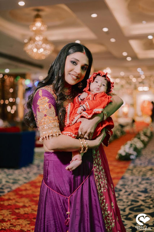 Bandhani skirt JAMNA set