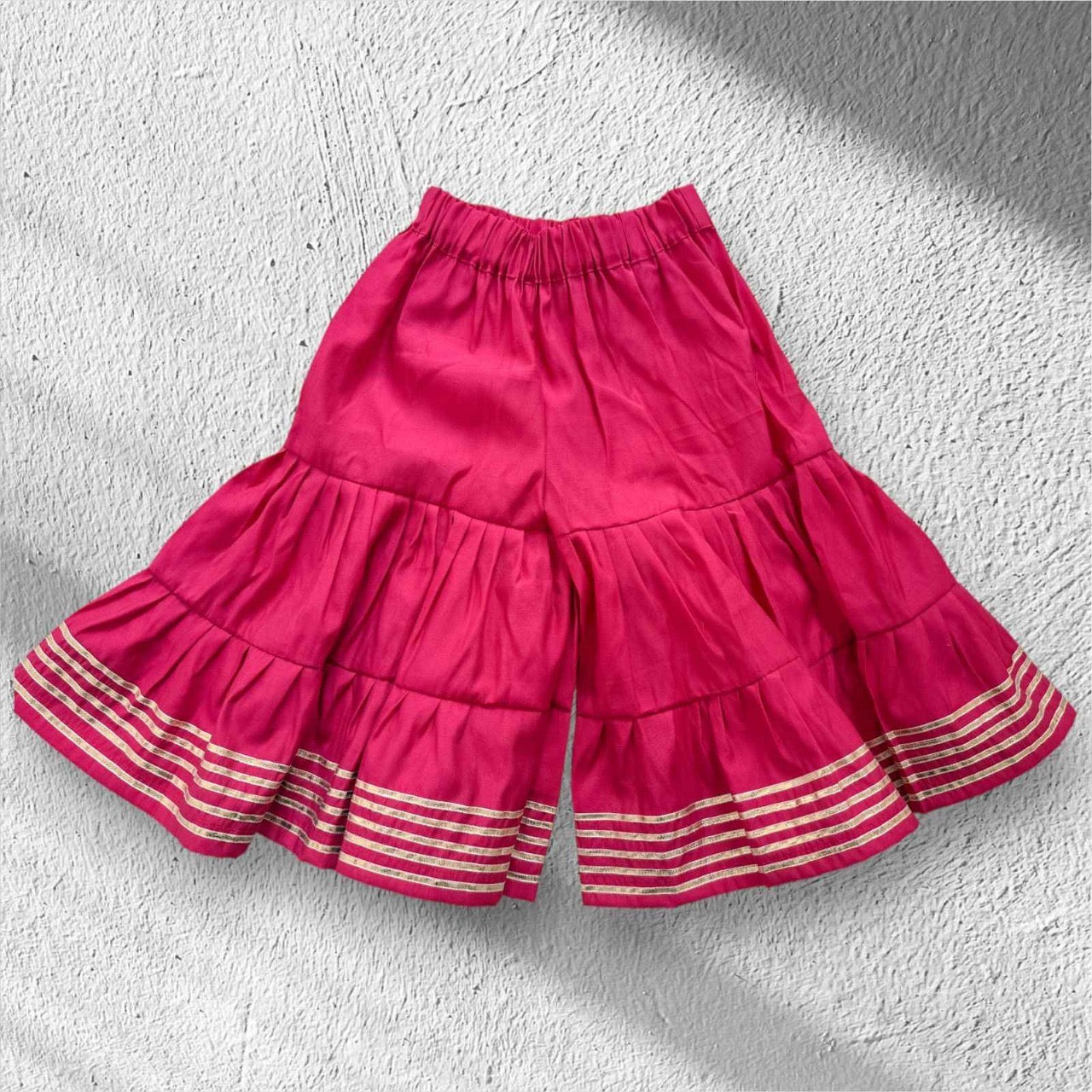 Pink Printed Plazzo Set