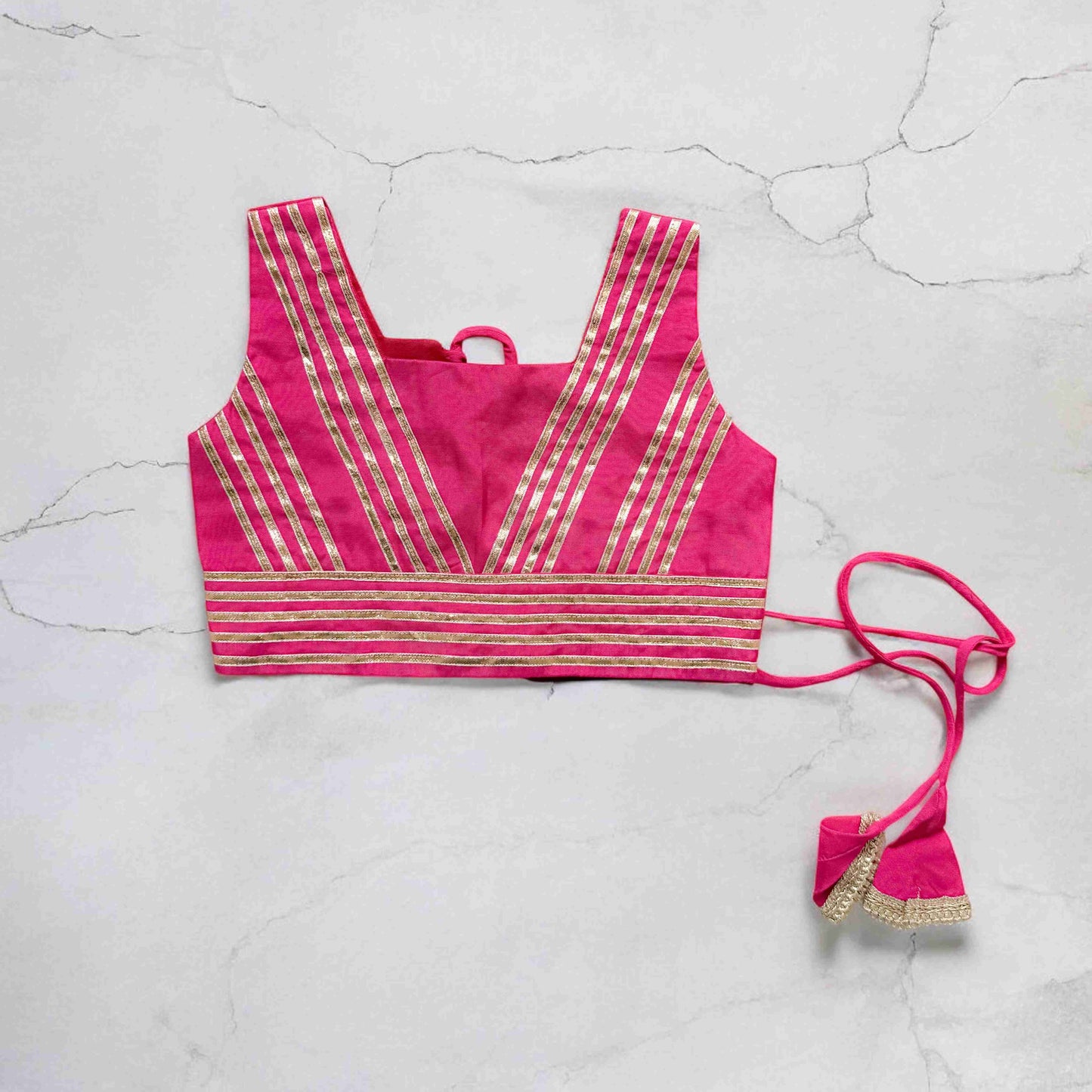 Pink Mirror Tie Dye Lehenga
