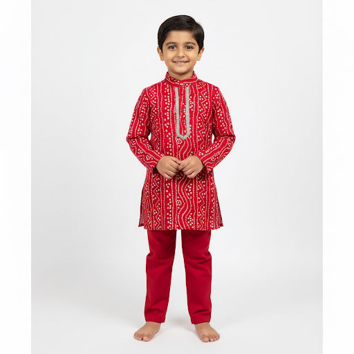Bandhani kurta Set