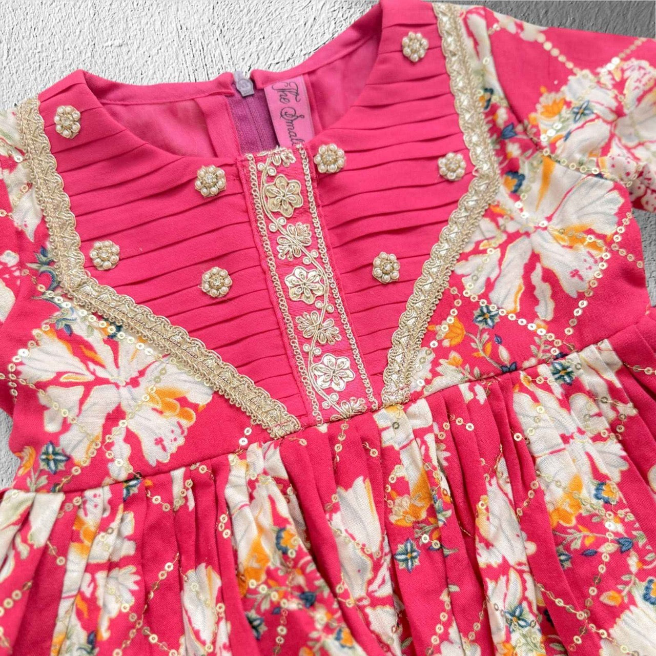 Pink Printed Plazzo Set