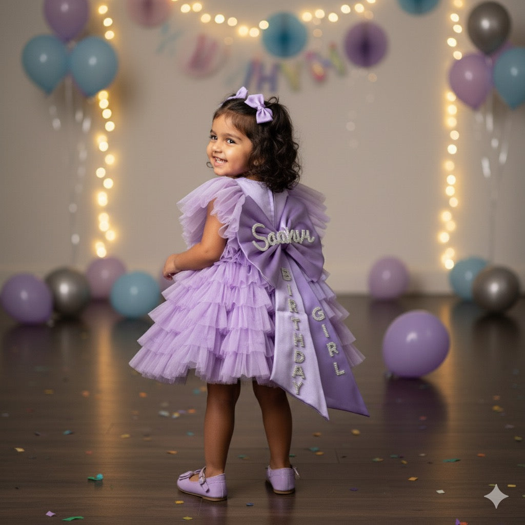 Butterfly Lavender Theme Dress