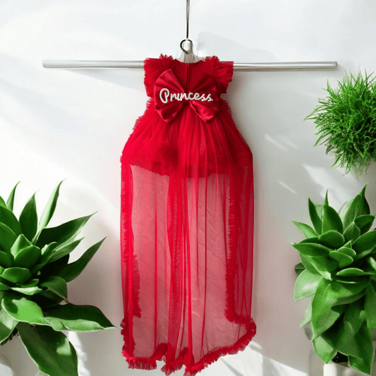 Barbie in Red With Detachable Trail Bow