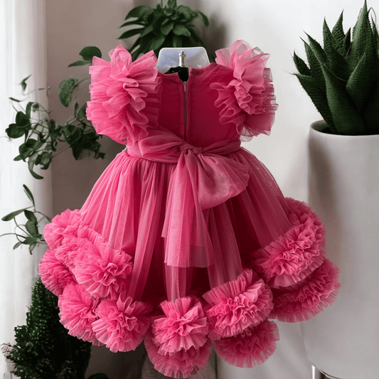 Blush Pink high low dress