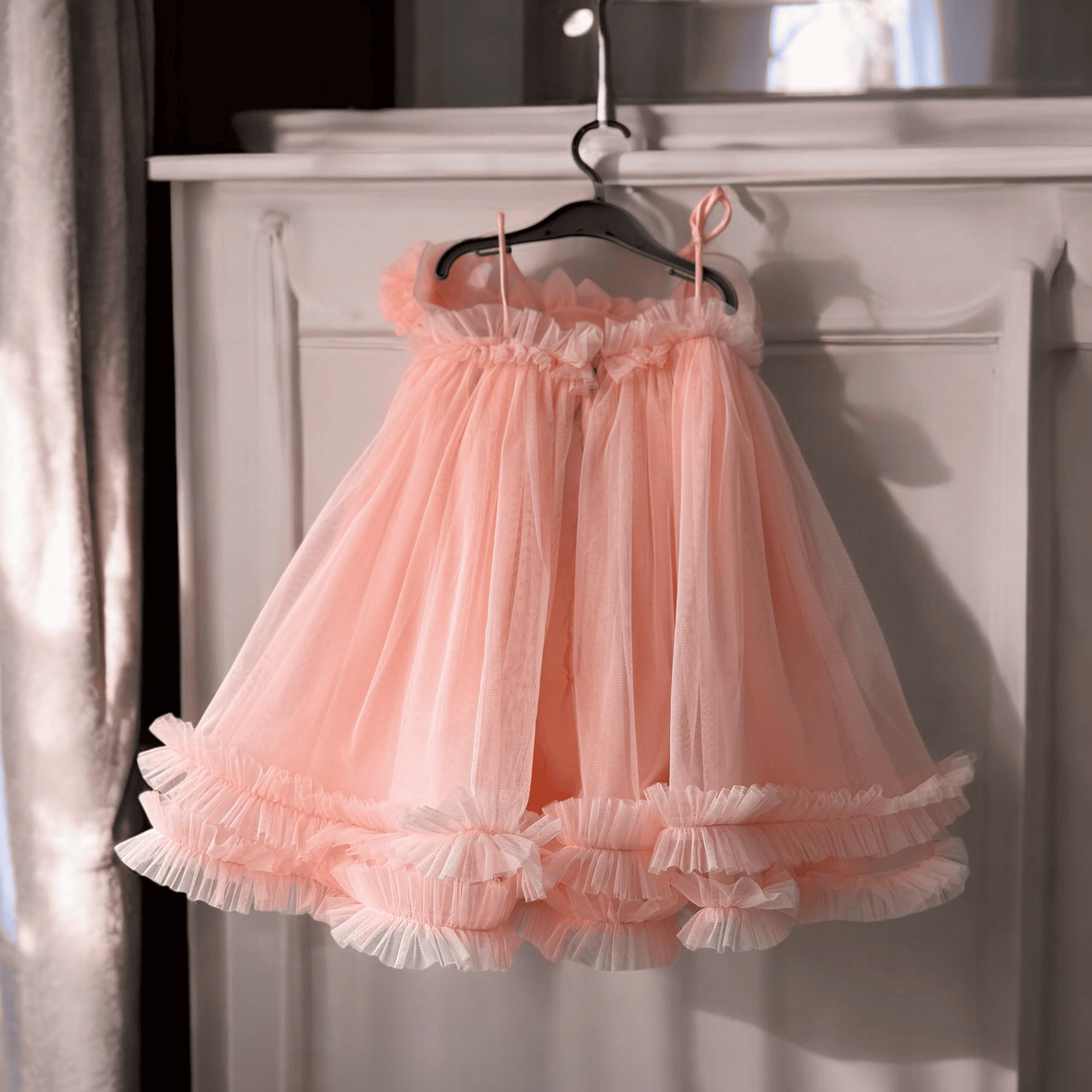 Peach flower Dress