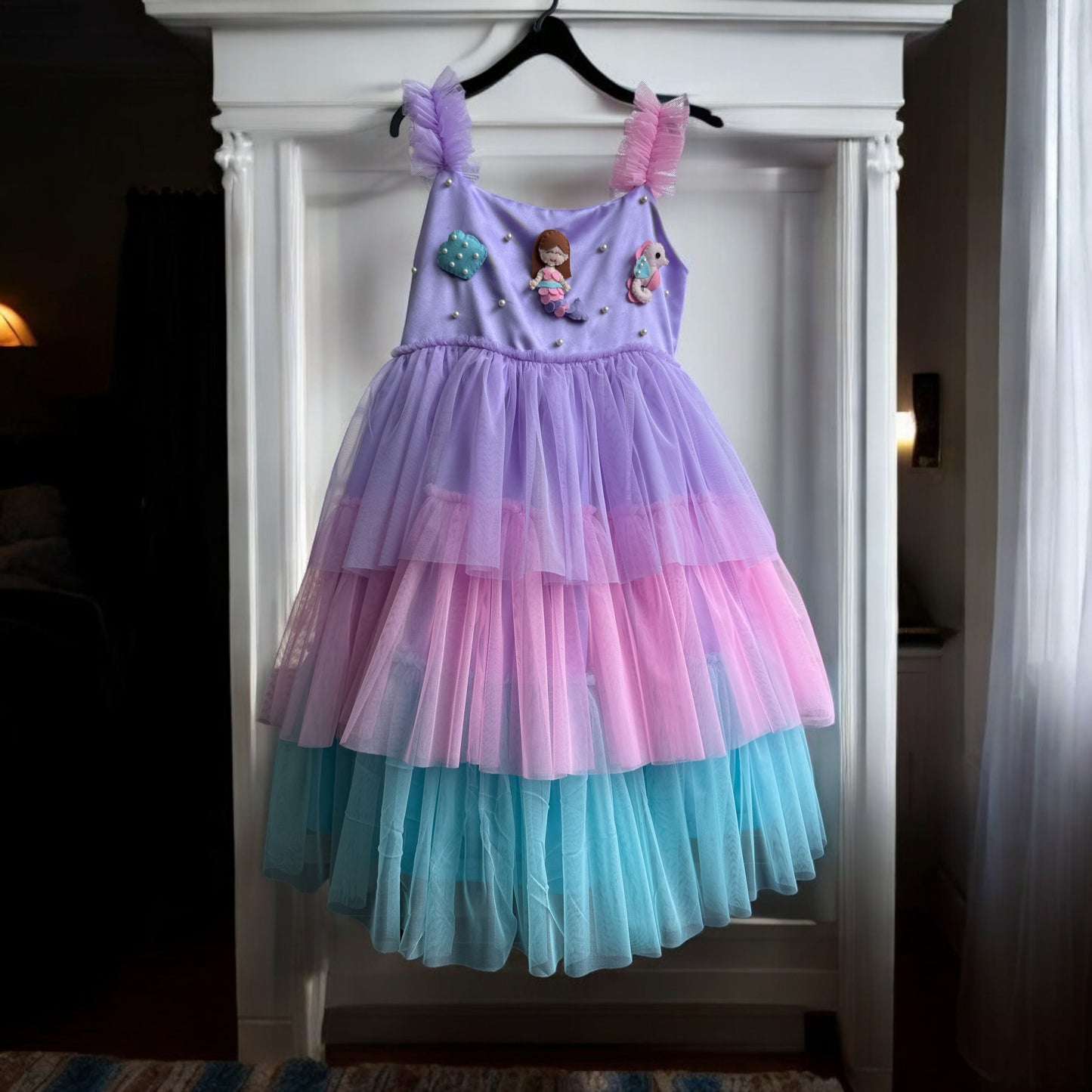 Mermaid Dress In lavender Color