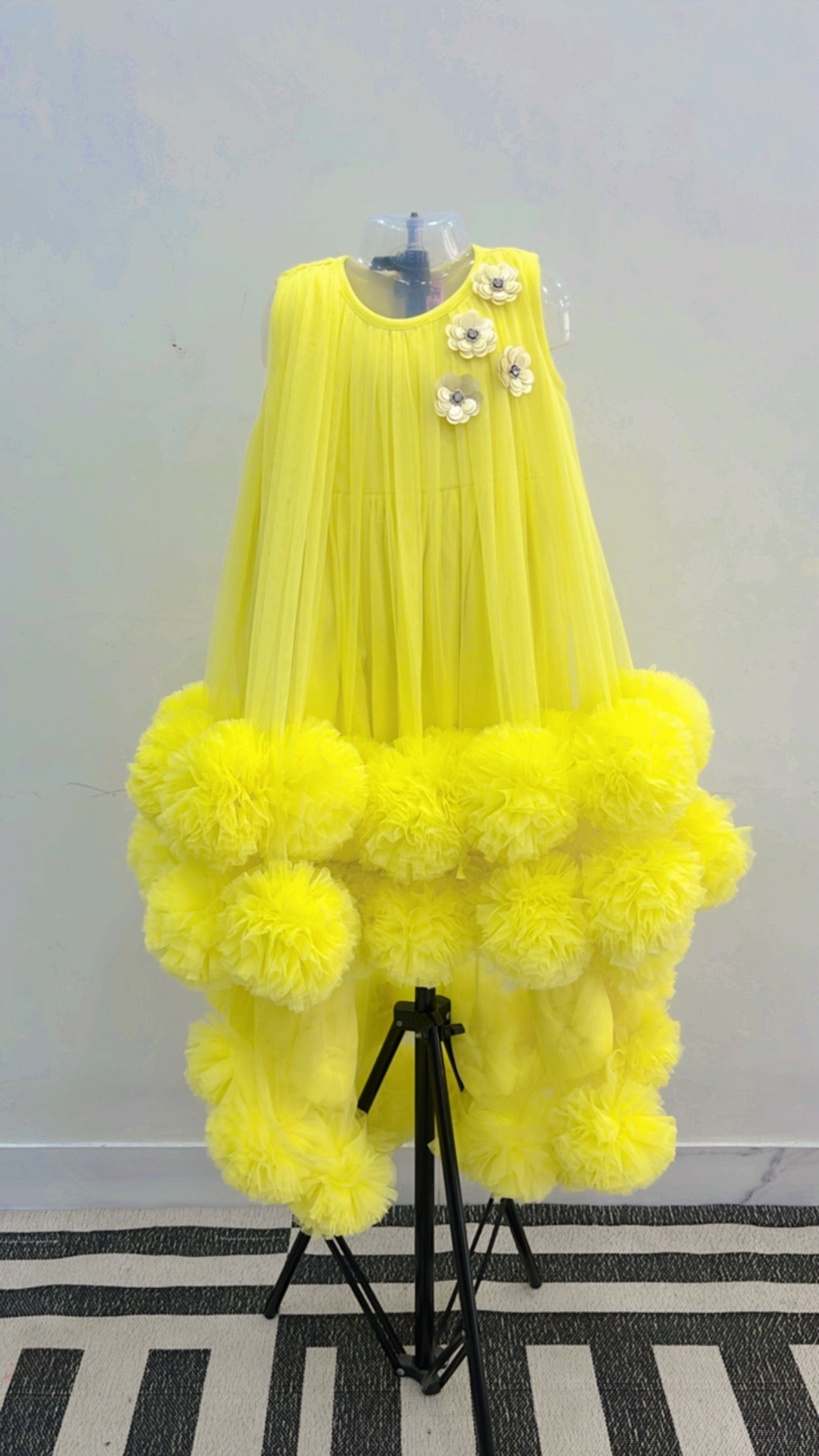 Lemon Tulle Ball Dress