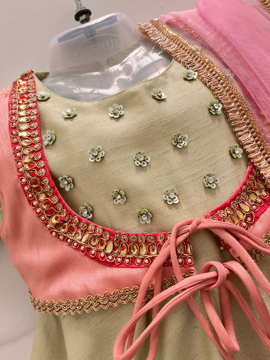 Ethnic Gown With Jacket Anarkali Style