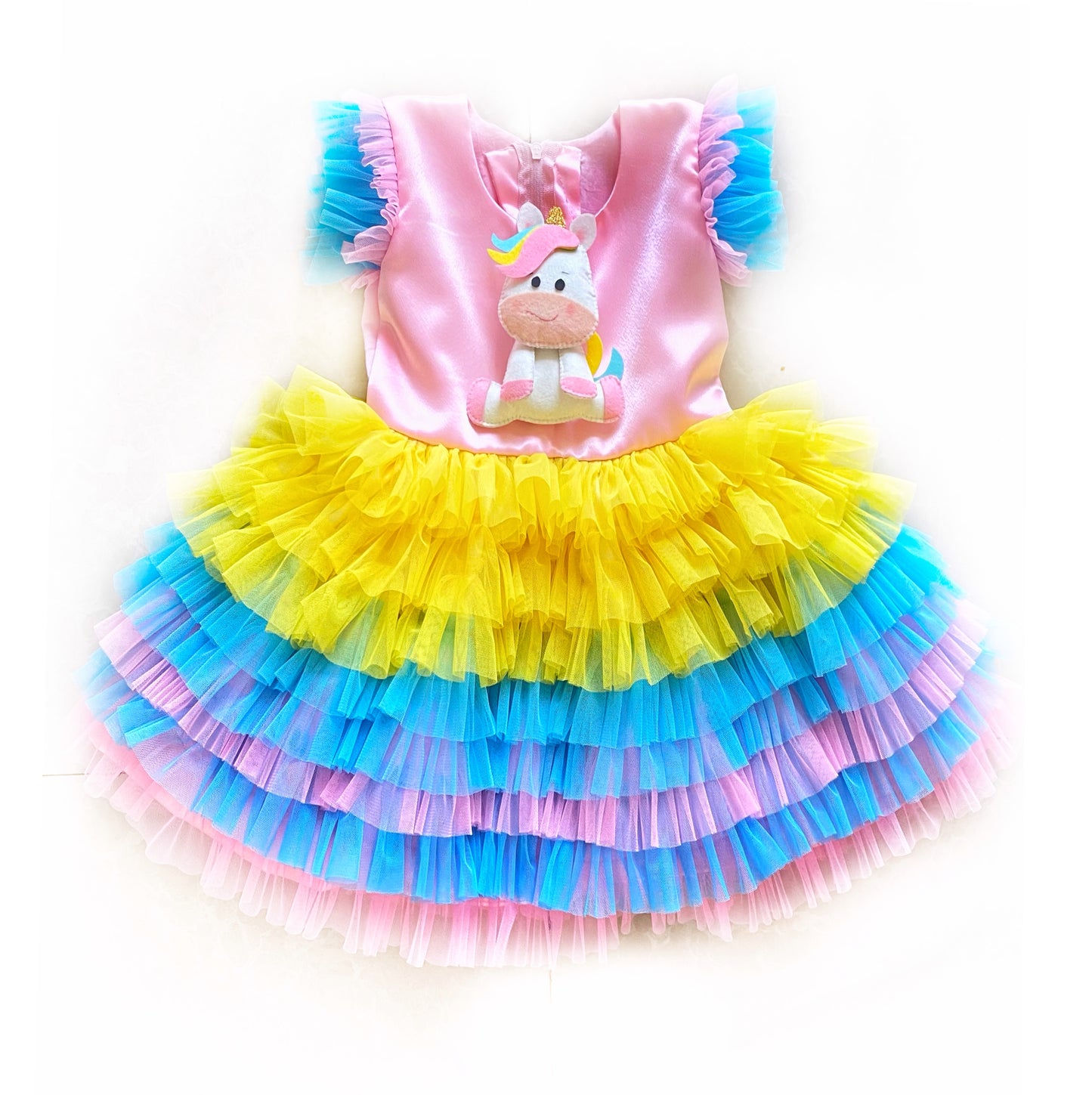 Detachable Unicorn Multicolored Dress