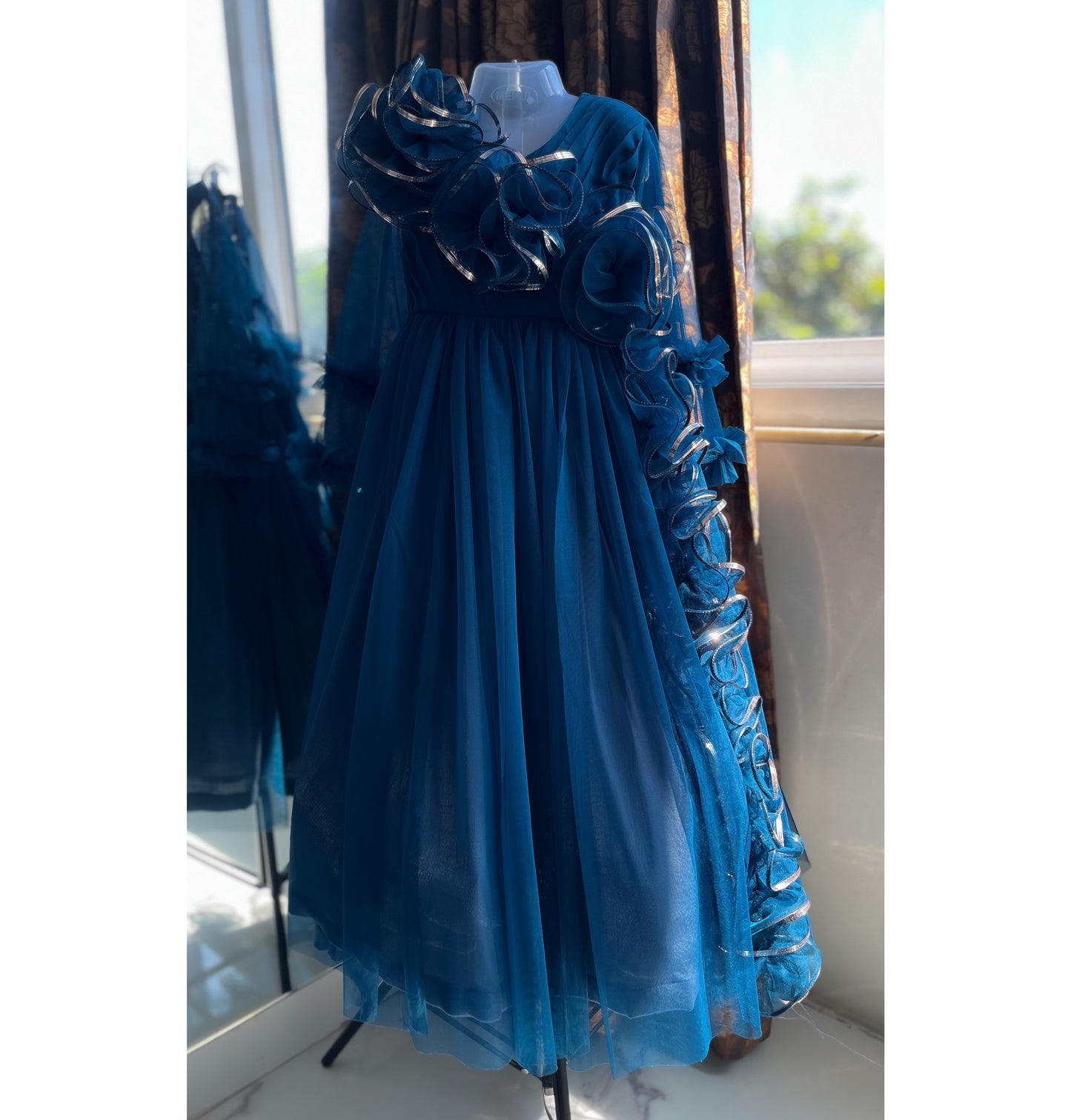 Royal Gown Dress In Blue