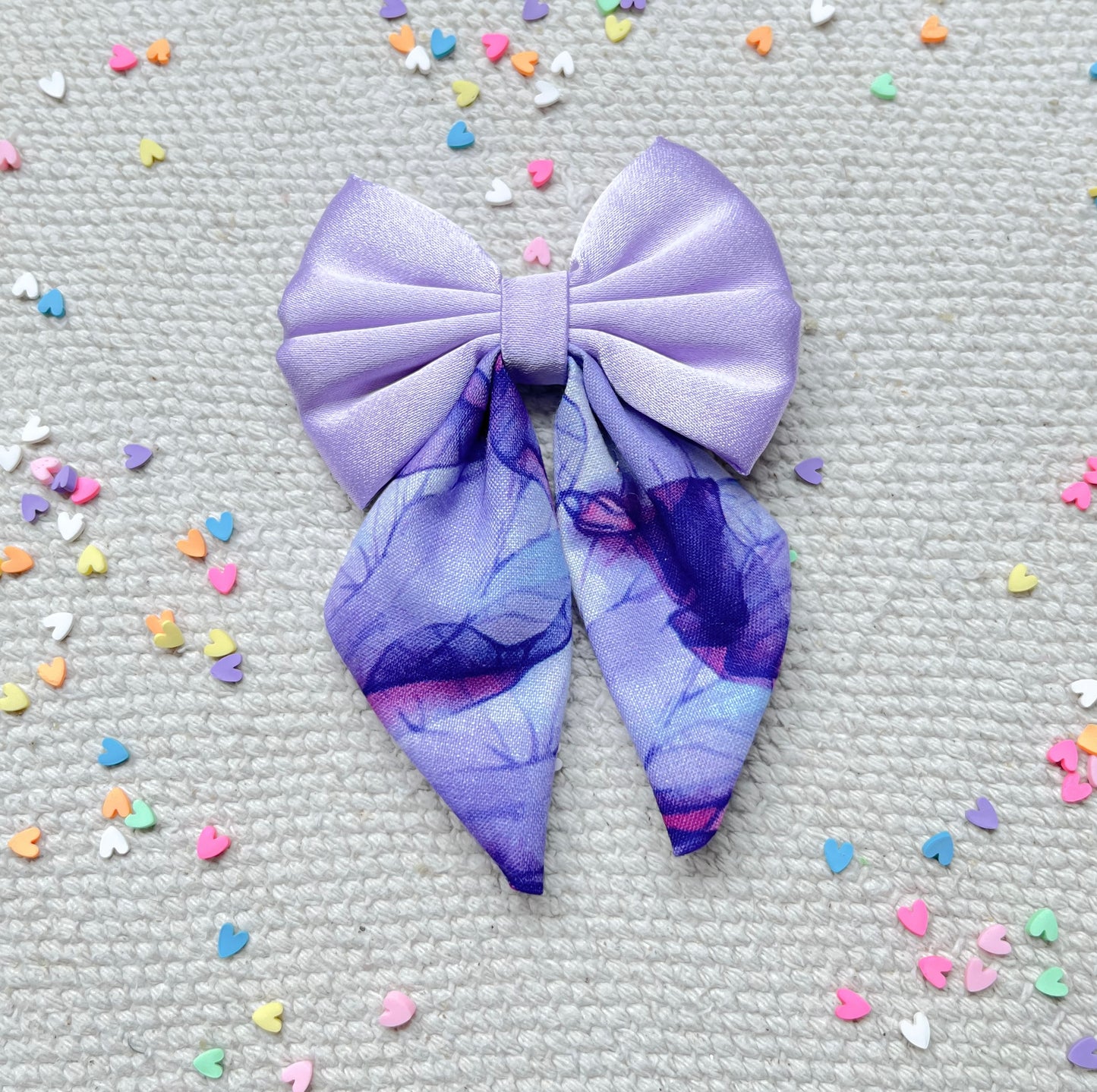 Lilac Bow With PrintedTail