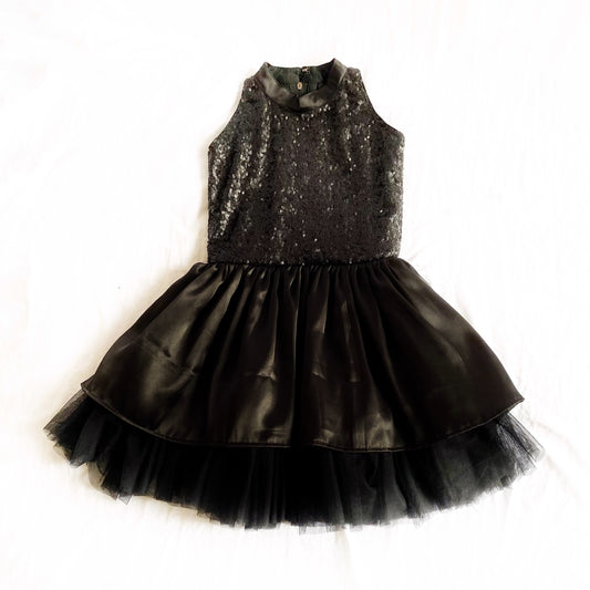 Estaa Dress In Purple And Black