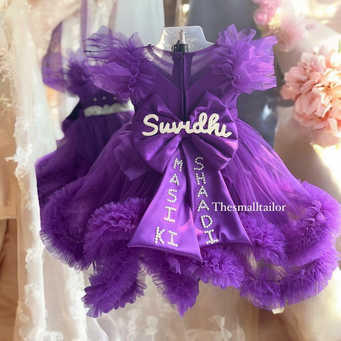 Purple high low Dress