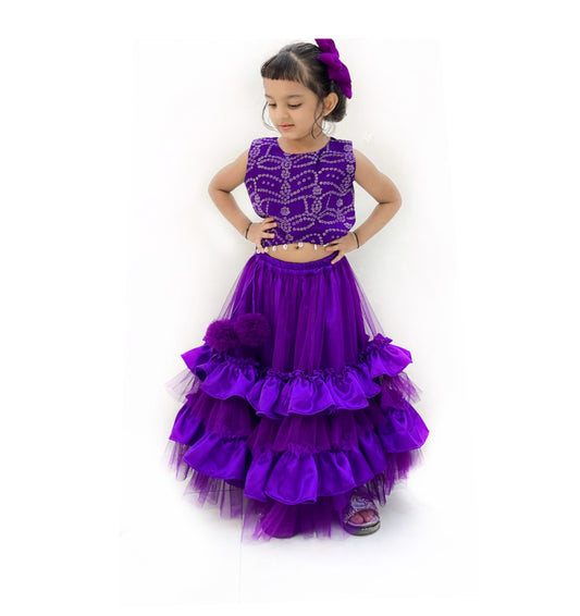 Ethnic Bandhani Lehenga Top-Set