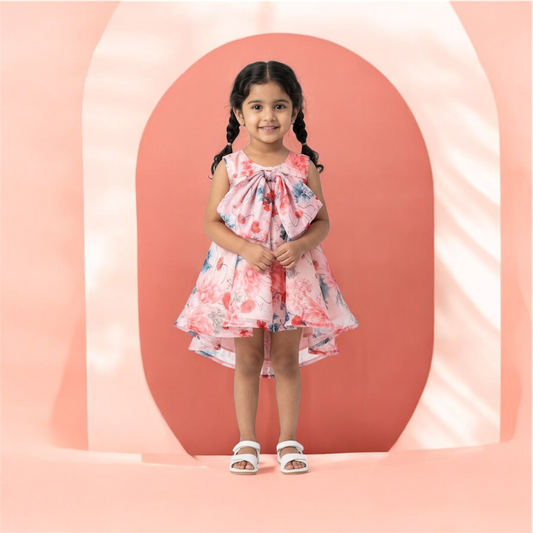 Peach Organza Dress
