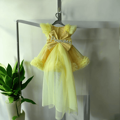 Lemon yellow Princess Dress