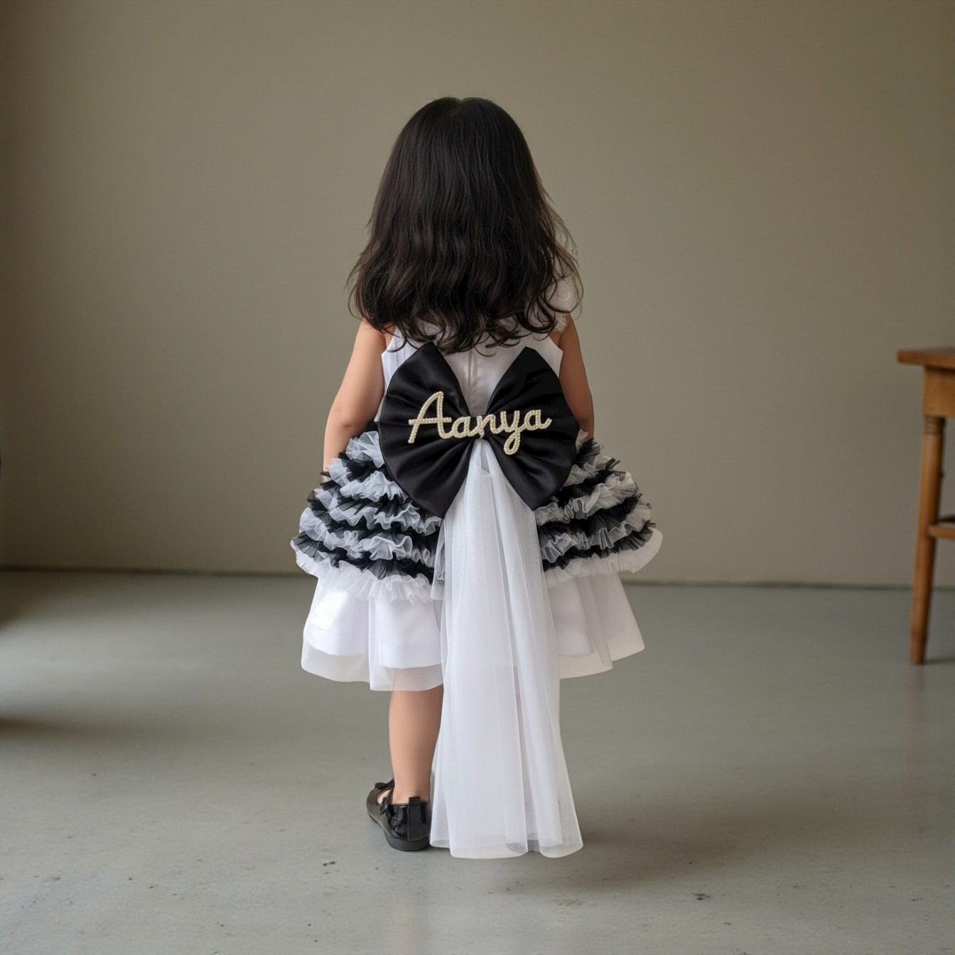 Jungle Theme Black & White Dress