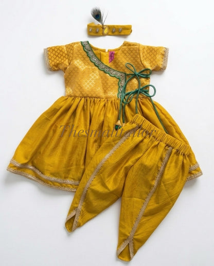 Yellow Achkan Set