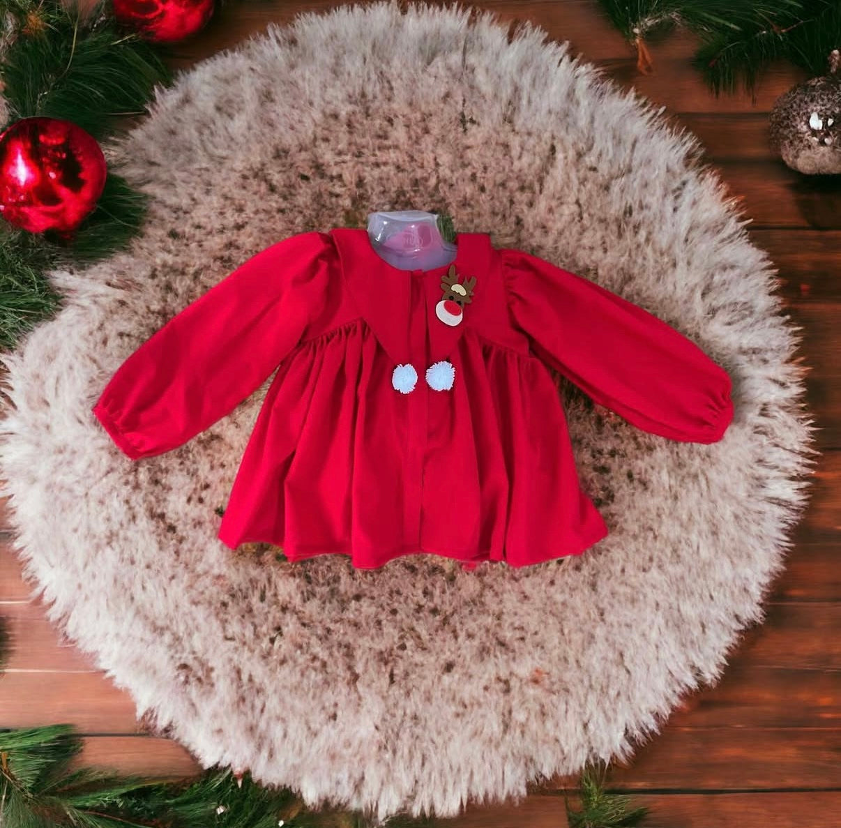 Red Christmas Raindeer Top