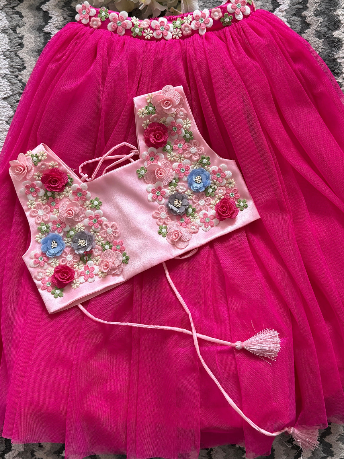 Pink Blossom Lehenga