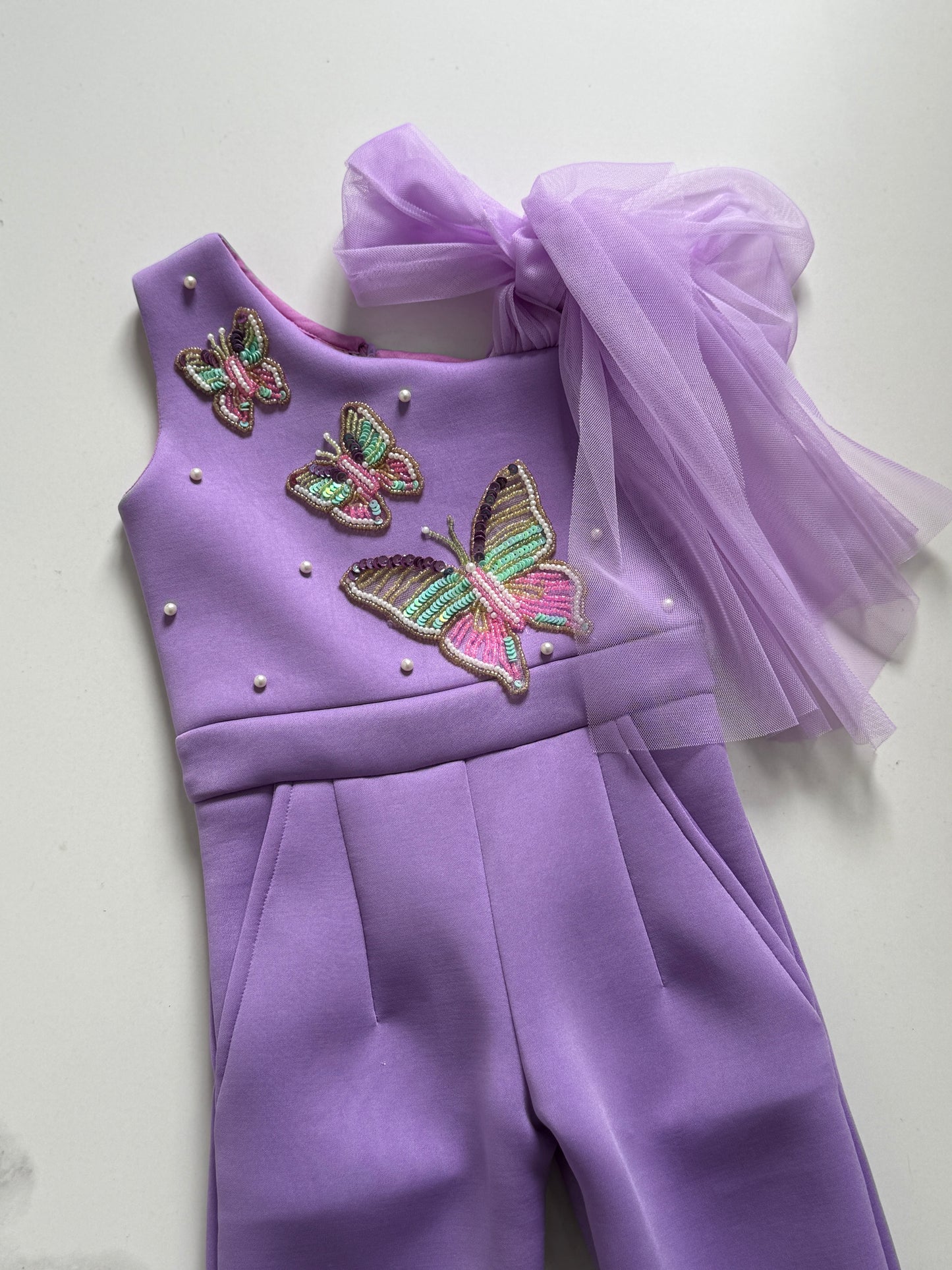 Butterfly Lavender Jumpsuit