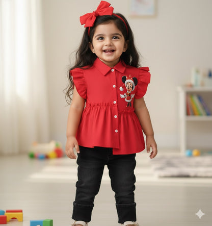 Red Christmas Top