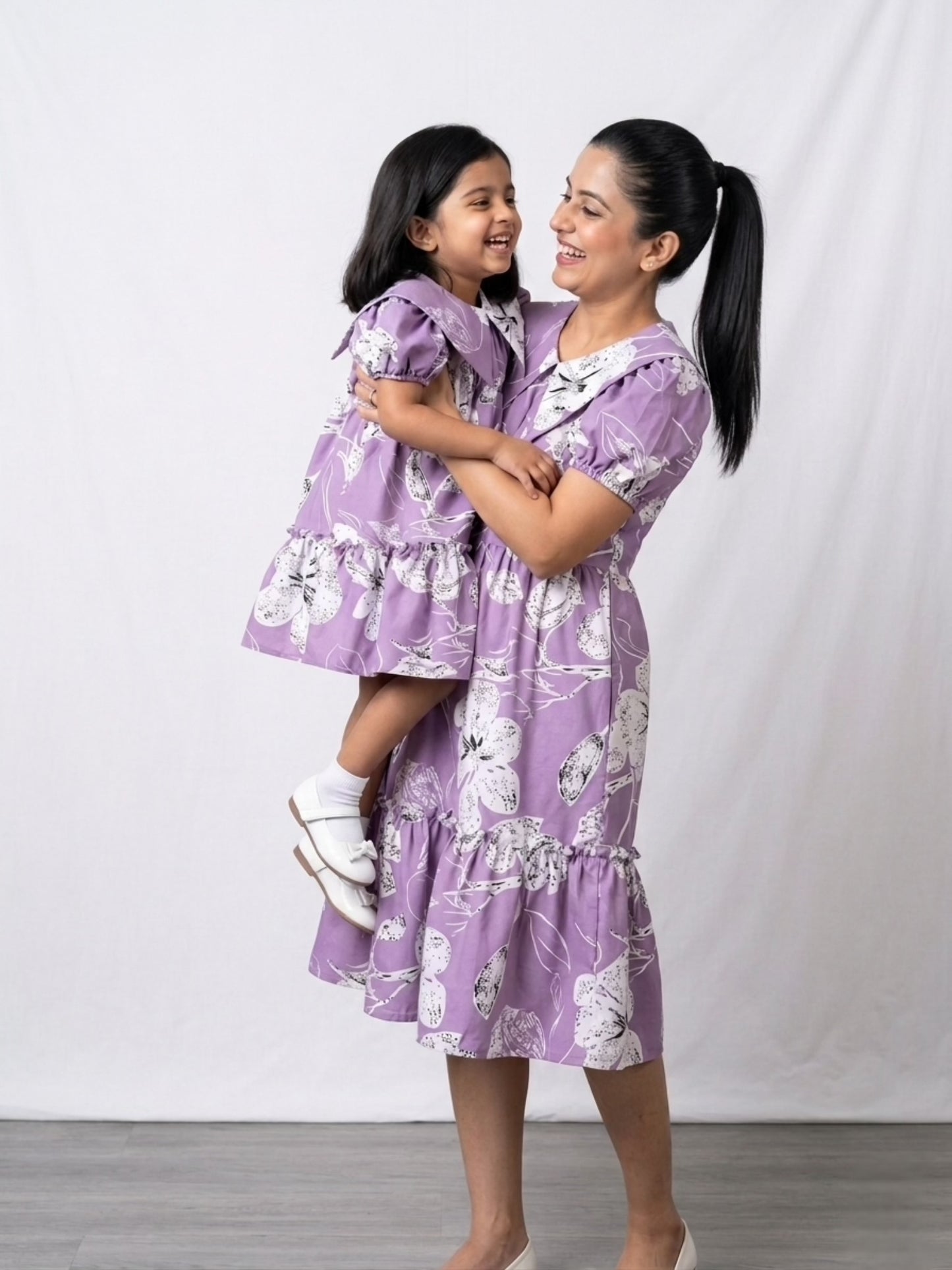 Lavender Floral Dress