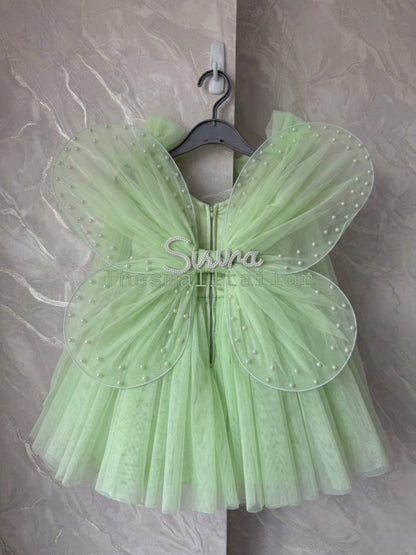 Jungle Fairy Dress In Mint Green