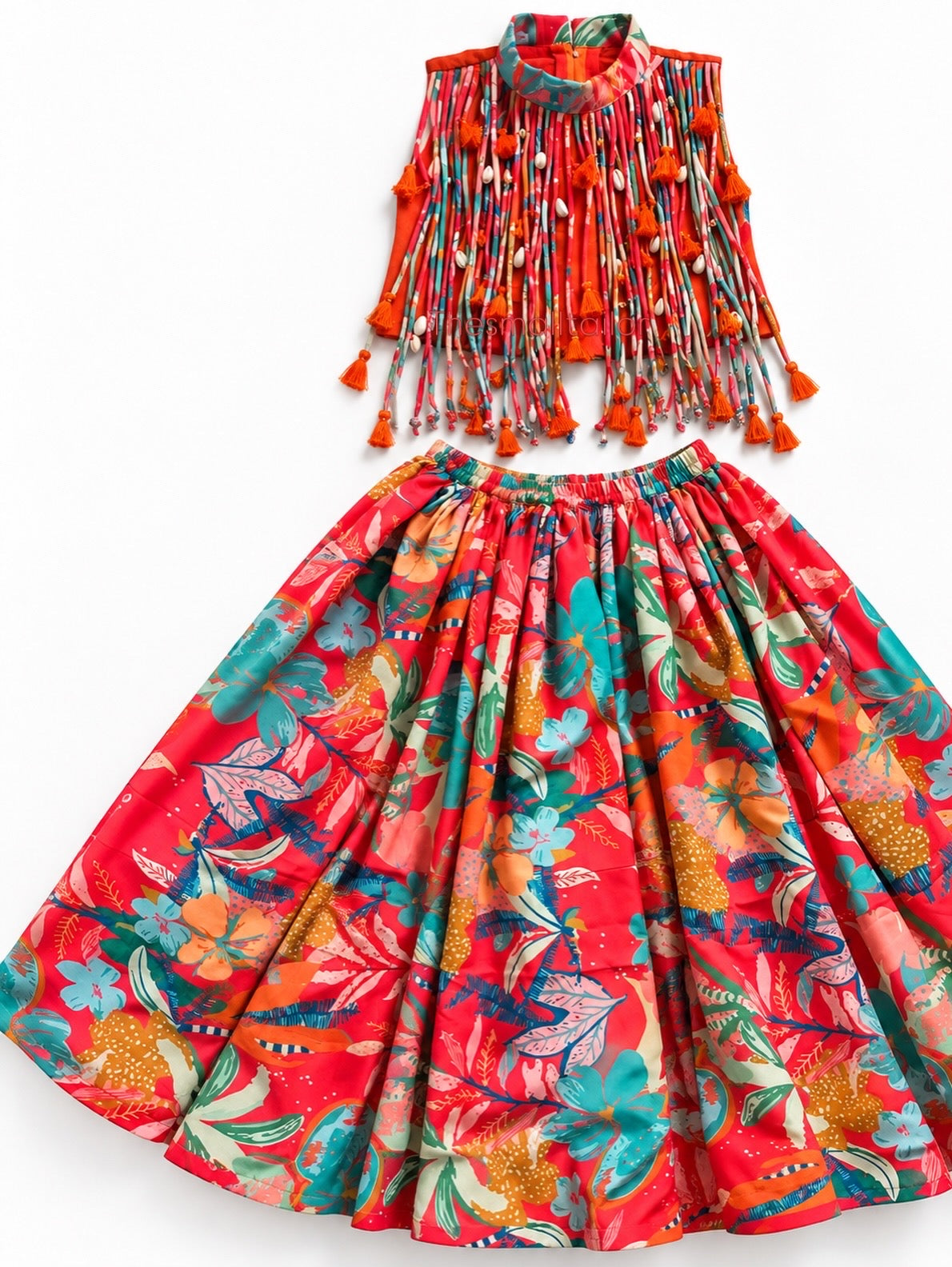 Tropicana Fringe Lehenga