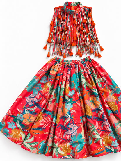 Tropicana Fringe Lehenga