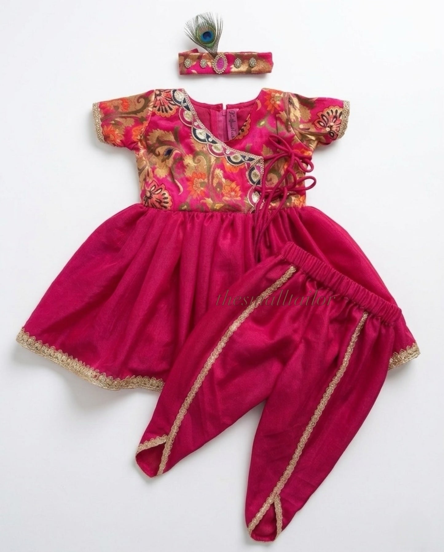 Rani Pink Brocade Achkan