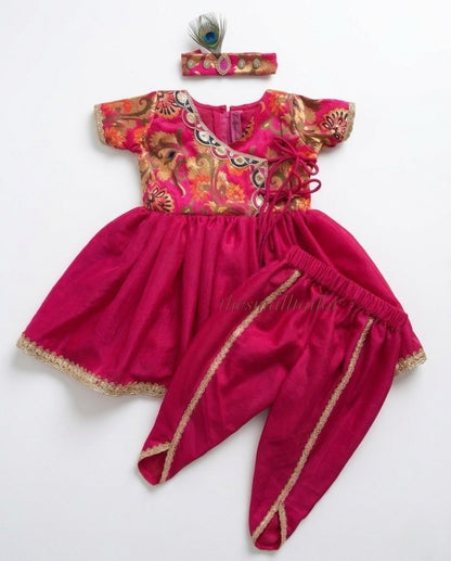 Rani Pink Brocade Achkan