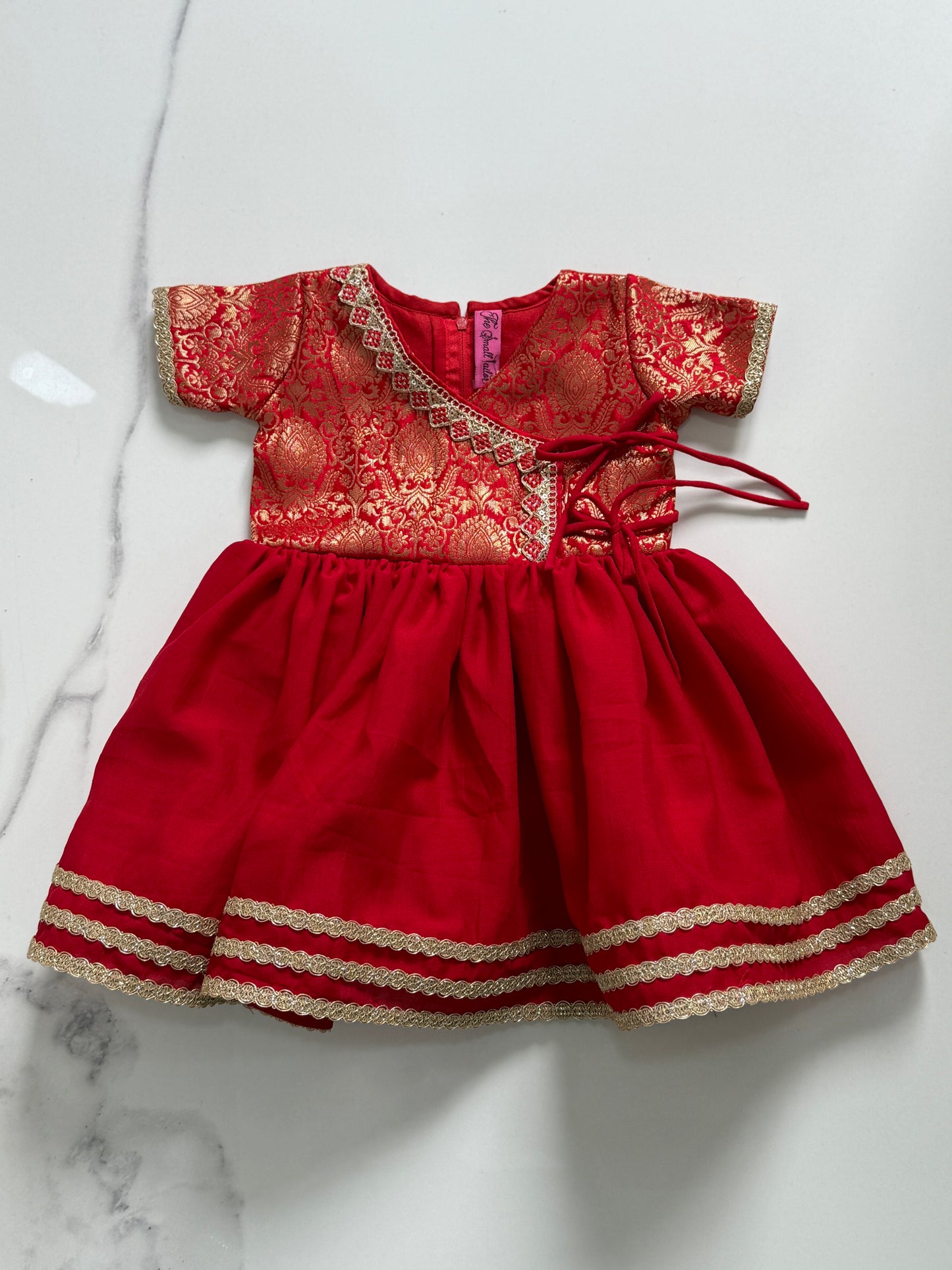 Red Achkan Set