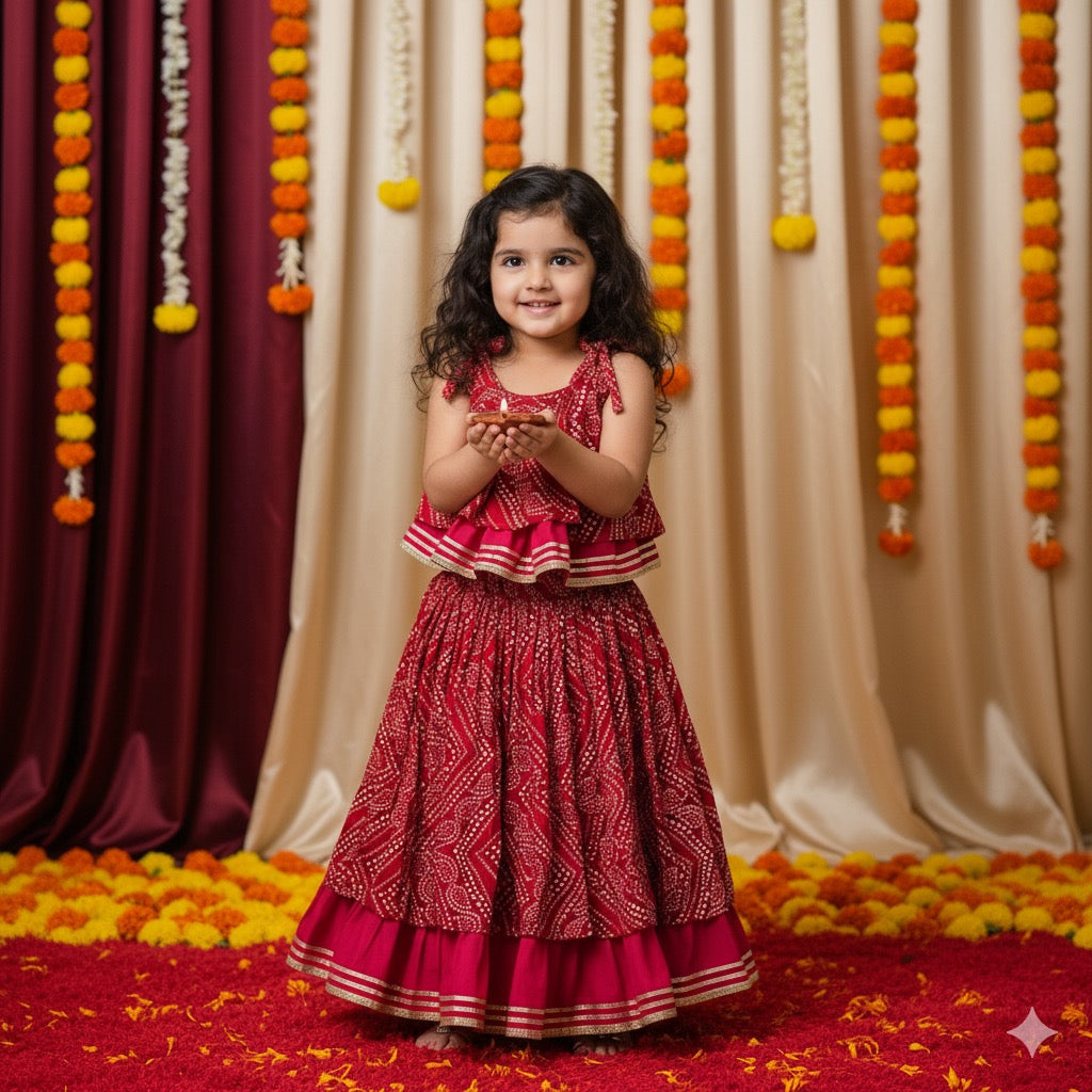 Bandhani Lenhenga Set