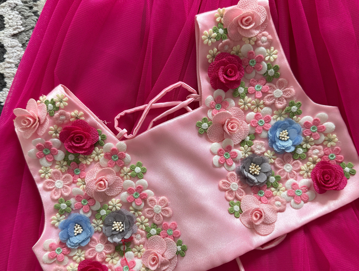 Pink Blossom Lehenga
