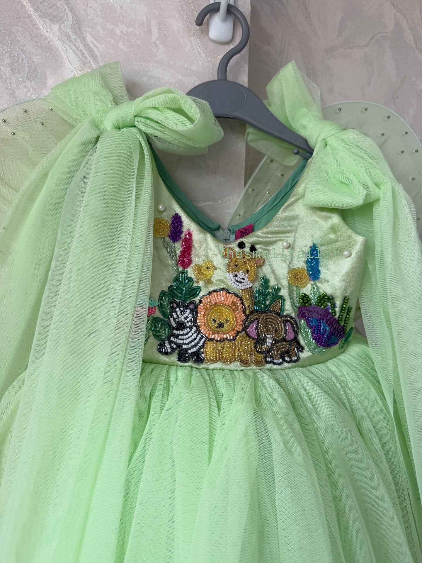 Jungle Fairy Dress In Mint Green