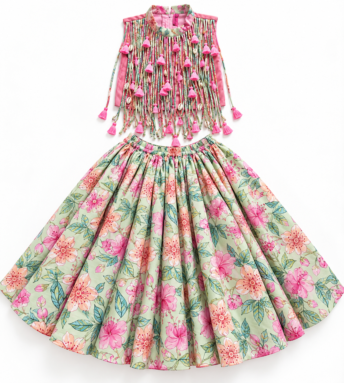 Tassel-y Whirl Lehenga