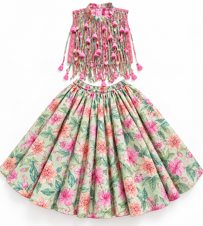 Tassel-y Whirl Lehenga