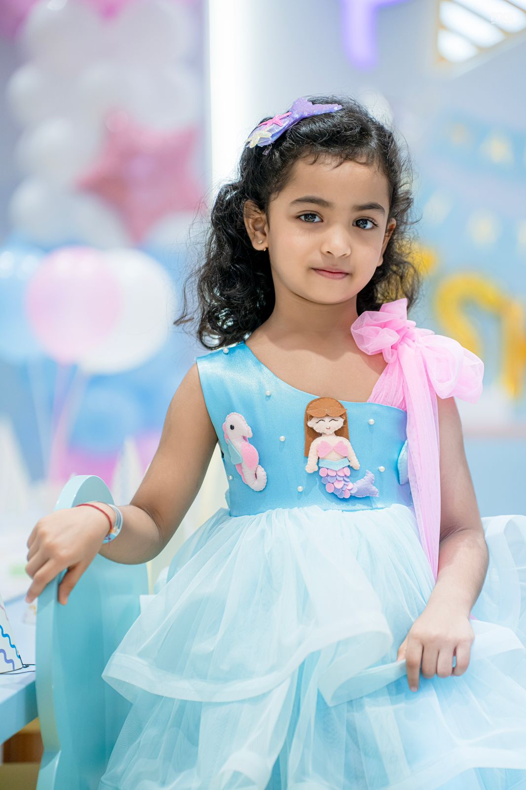 Mermaid Dress in Ice blue
