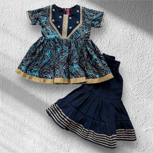 Blue Bandhani Set