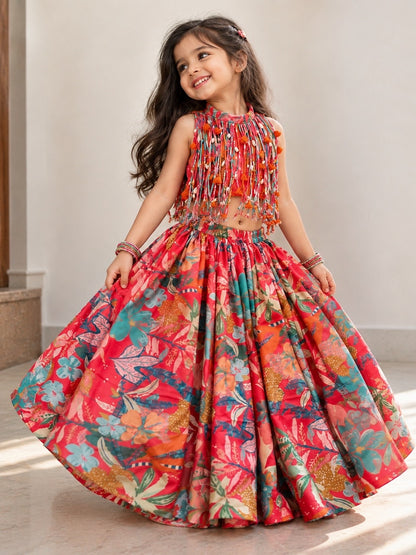Tropicana Fringe Lehenga
