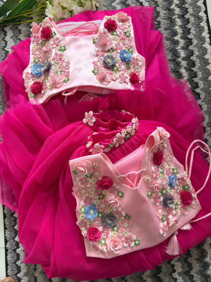 Pink Blossom Lehenga