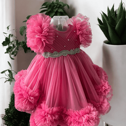 Blush Pink high low dress