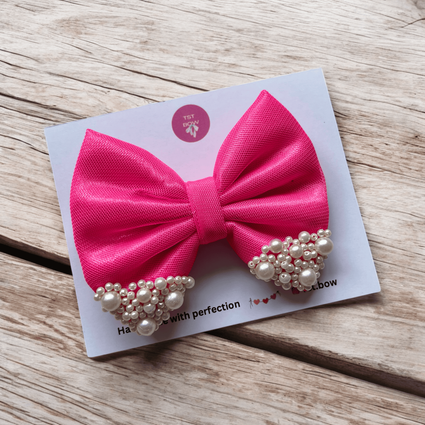 Pink Pearl Bow