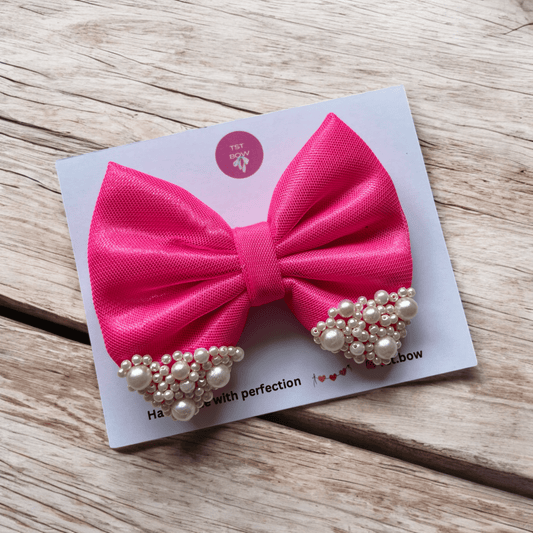 Pink Pearl Bow