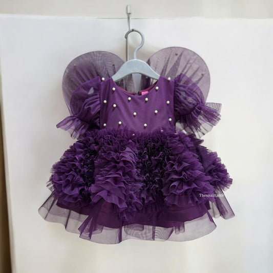 Purple wing dress